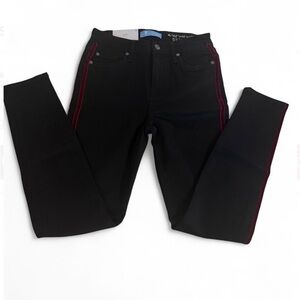 NWT 7 For All Mankind Blair Black Super Skinny Pants Size 25 Quiet Luxury Chic